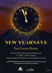 New Year's eve dinner Thredbo