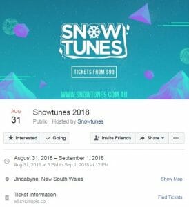 Snowtunes 2018 Music Festival 2018