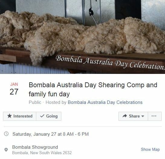 Annual Bombala Australia Day Shearing Competition & Family Fun Day