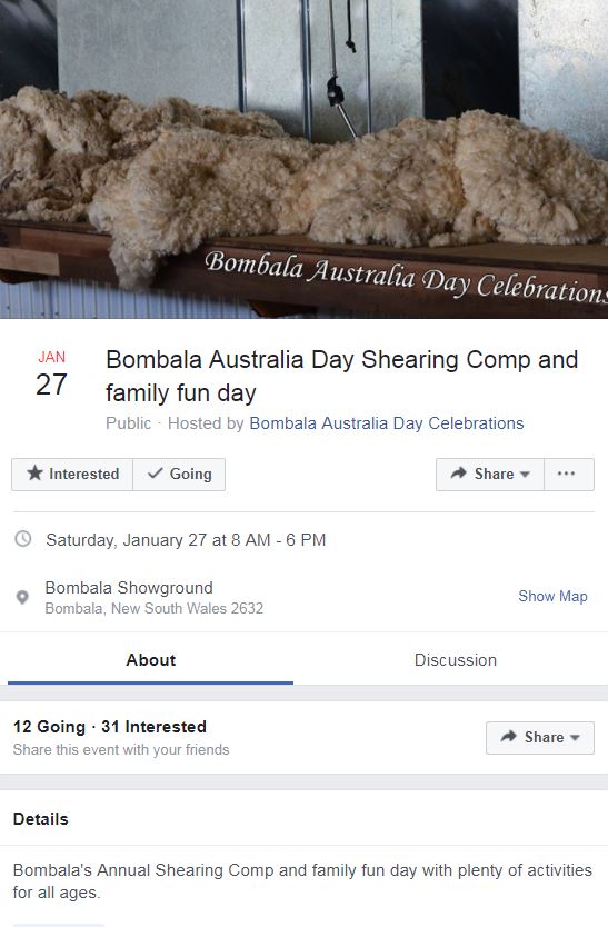 Annual Bombala Australia Day Shearing Competition & Family Fun Day 