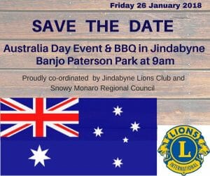 Australia Day Banjo Paterson Park Jindabyne Lions 2018