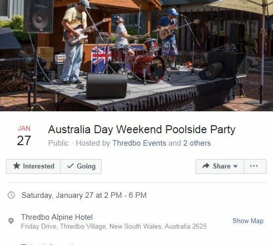 Australia Day Weekend Poolside Party – Thredbo