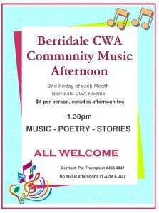 Berridale CWA Community Music Afternoon