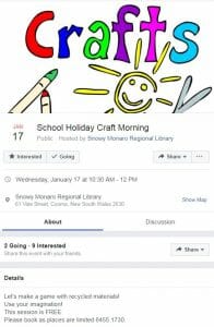 School Holiday Craft Make a Game with Recycled Material at the Library
