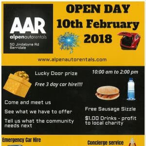 Alpen Auto Rentals open day
