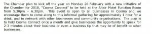Cooma Chamber Cooma Business Connect