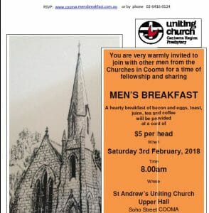 Men's Breakfast February 2018