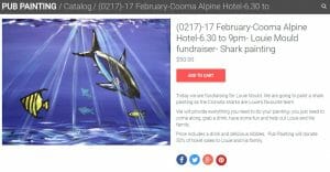 Pub Painting Shark Louie Mould Alpine Hotel