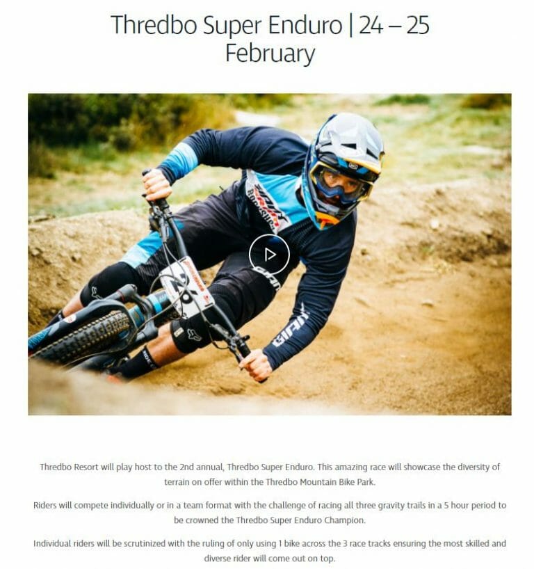 Thredbo Super Enduro: 24th – 25th February 2018
