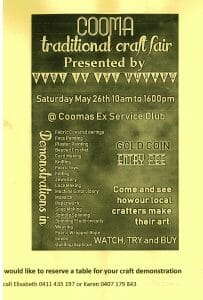 Made in the Monaro presents Cooma traditional Craft Fair