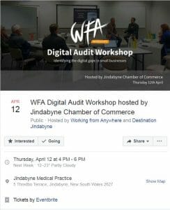 Jindabyne Digital Audit workshop