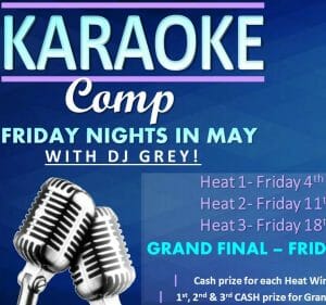 Karaoke DJ Grey Friday May Cooma Ex-Services Club