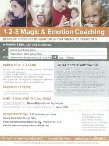 1-2-3 Magic & Emotion Coaching Parent Course Cooma North