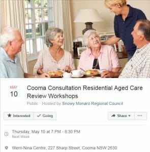 Residential Aged Care Review Workshop - Cooma