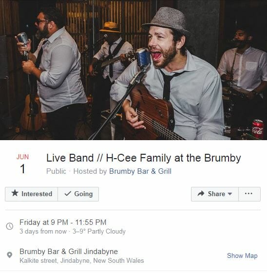 Live Band: H-Cee Family at the Brumby