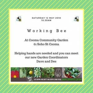Working Bee Cooma Community Garden May 2018