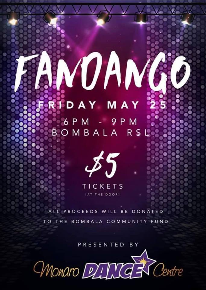 FANDANGO – Dance Presentation & Disco Night (Primary School aged) @ Bombala RSL