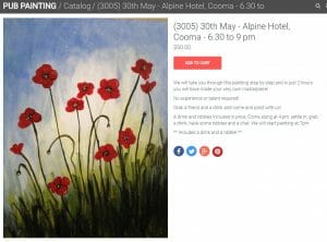 Pub Painting Poppies