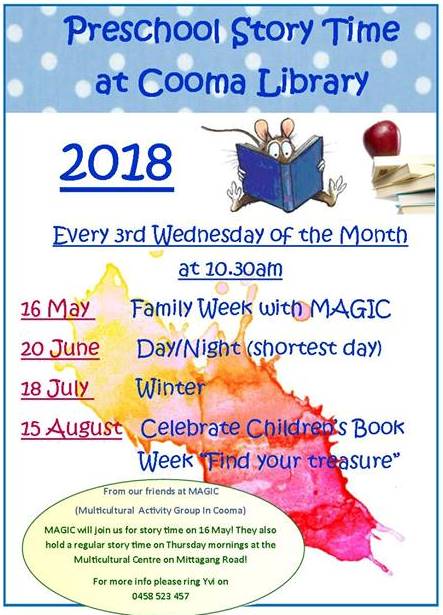Preschool Story Time Library Cooma
