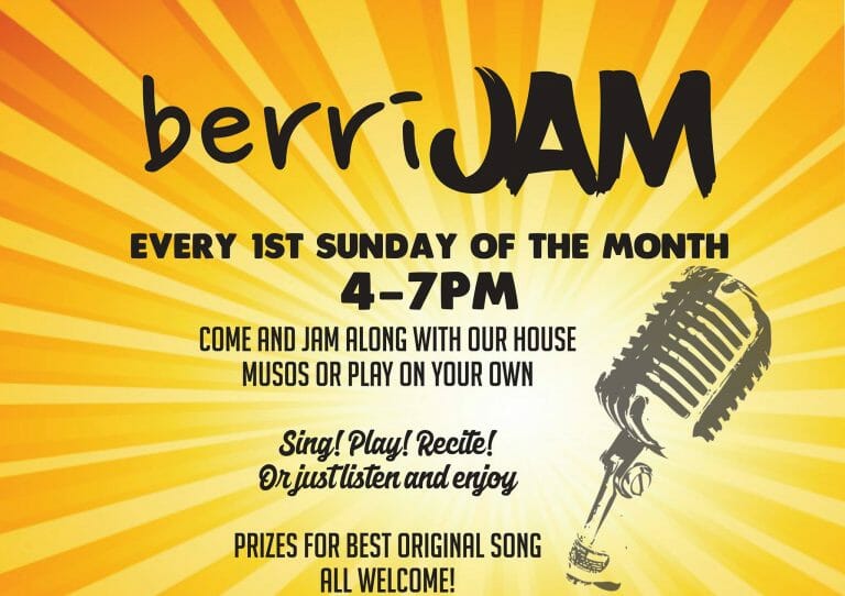 berriJAM, every 1st Sunday of the Month at Berridale Inn