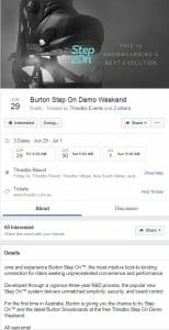 Burton Step On Demo Weekend