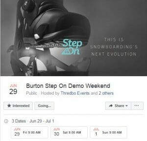 Burton Step On Demo weekend Thredbo