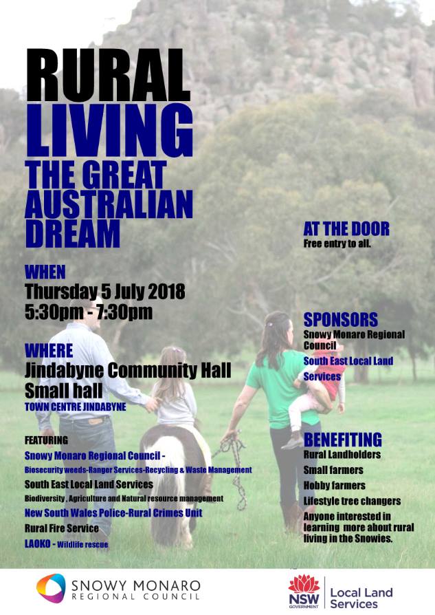 RURAL LIVING: The Great Australian Dream – Free expo event in Jindabyne