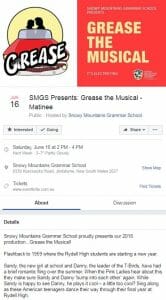 Grease the Musical SMGS