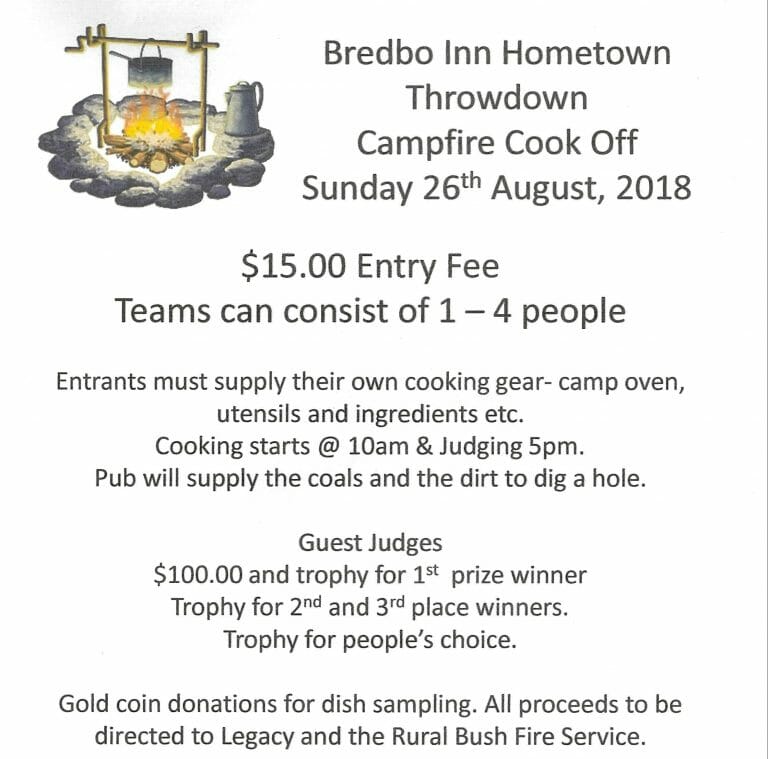 Bredbo Inn Hometown Throwdown Campfire Cook Off