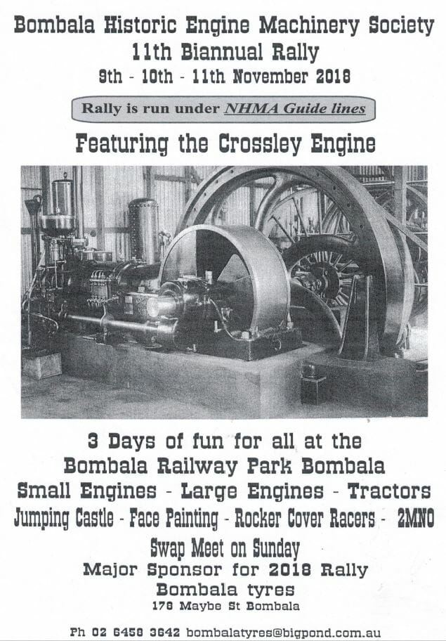 Bombala Historic Engine Machinery Society – 11th Biannual Rally