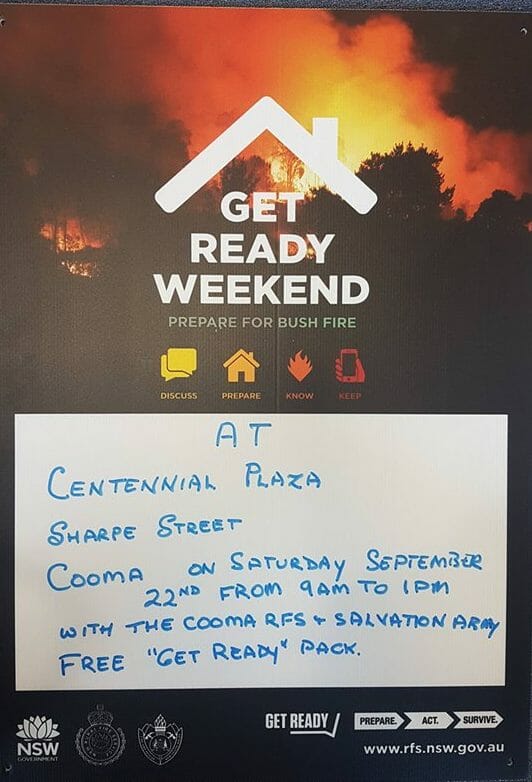 Get Ready Weekend: Prepare for Bush Fire