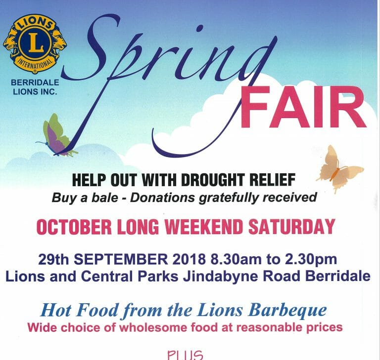 Berridale Lions SPRING FAIR