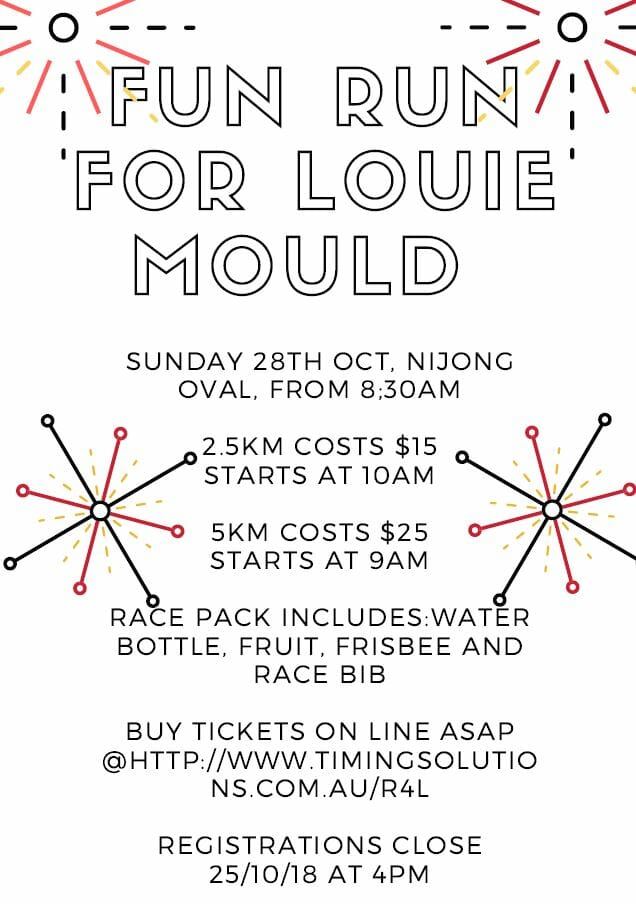 Fun Run For Louie Mould – October
