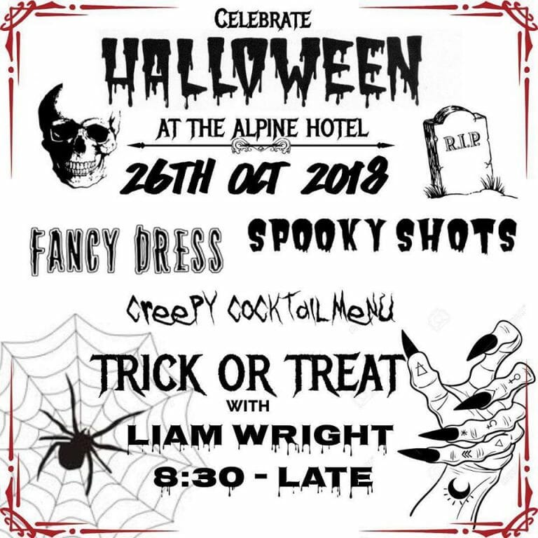 Celebrate Halloween at the Alpine Hotel, Cooma with Liam Wright