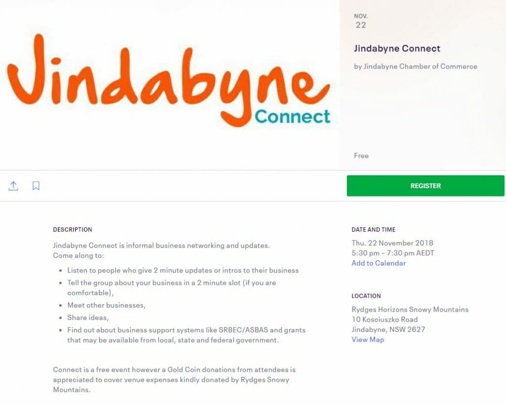 Jindabyne Connect November 2018
