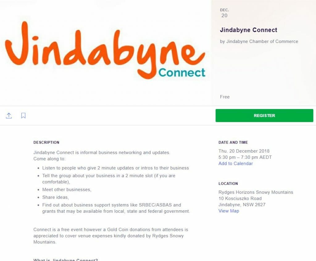 Jindabyne Connect December 2018