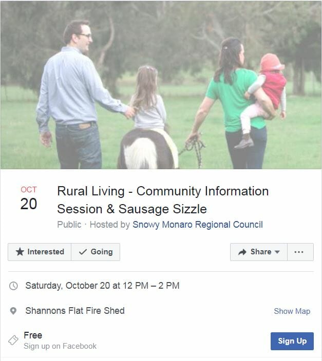 Rural Living – Community Information Session & Sausage Sizzle