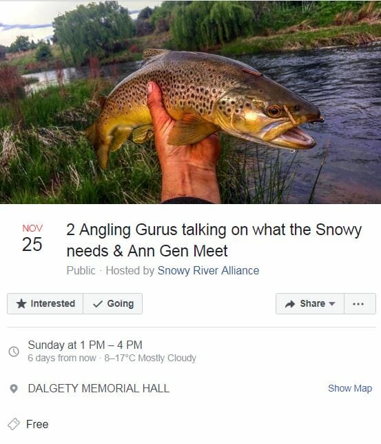 2 Angling Gurus talking on what the Snowy needs – Snowy River Alliance