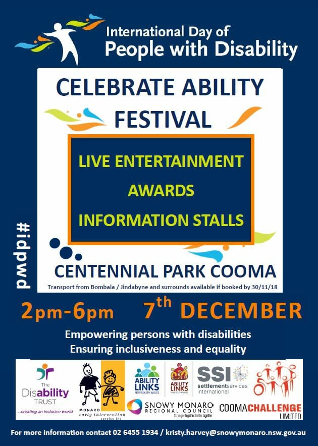 Celebrate Ability Festival – International Day of People with Disability