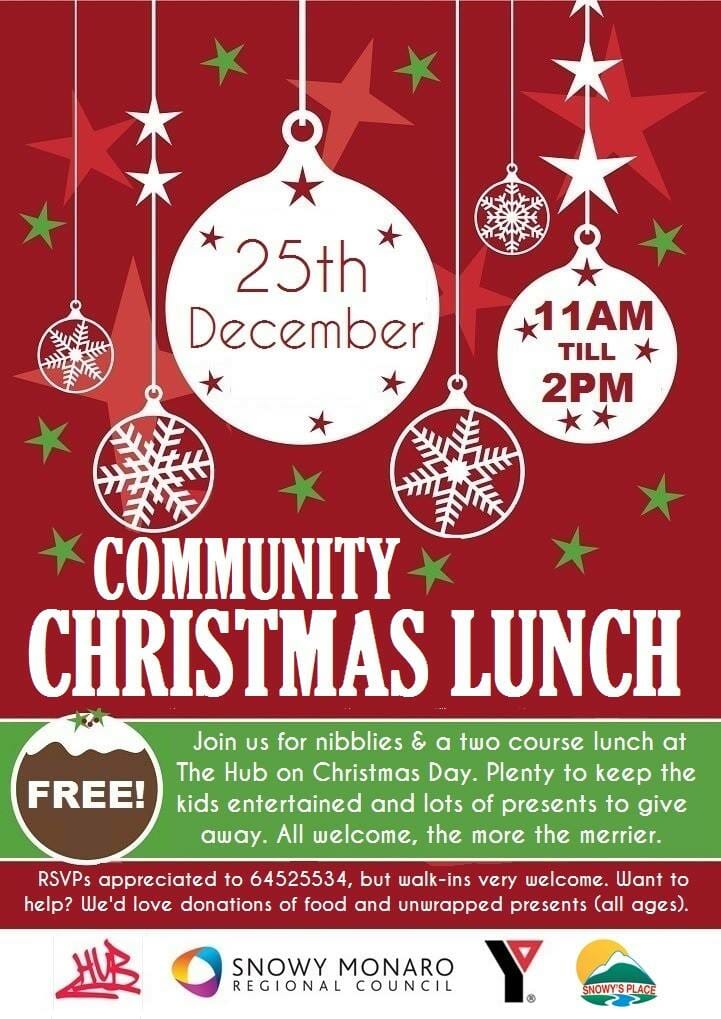 Community Christmas lunch at the Hub, Cooma