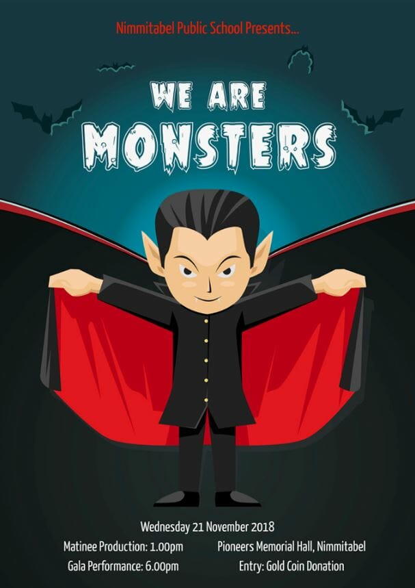 “We are Monsters” presented by Nimmitabel Public School