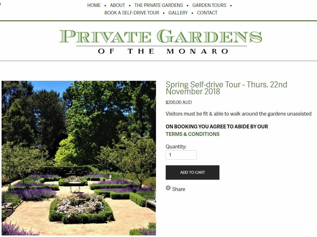 Private gardens of monaro