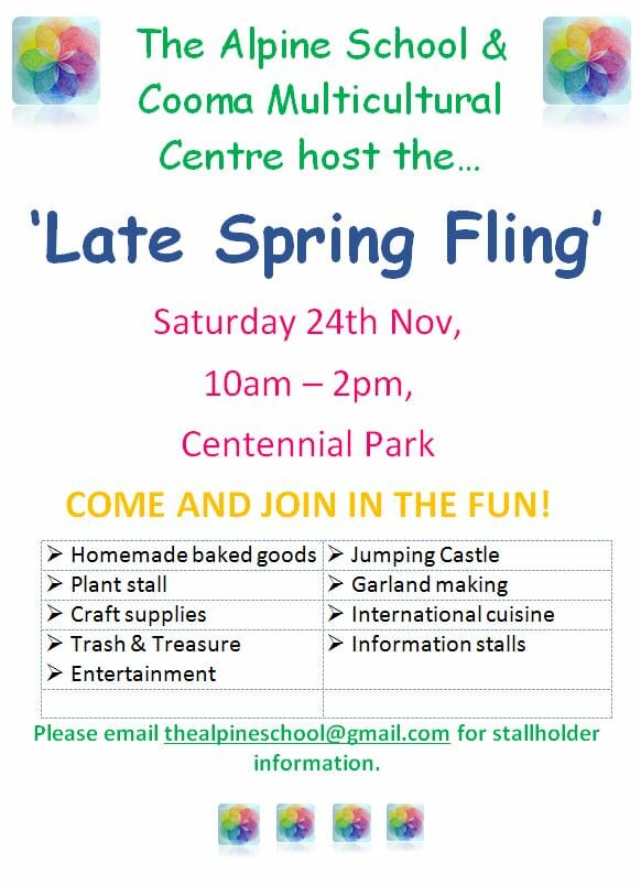 The Late Spring Fling Centennial Park Cooma