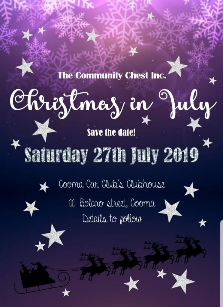 Community Chest Christmas in July 2019