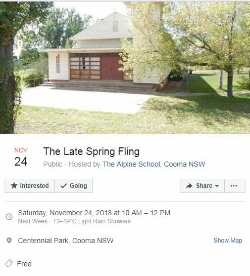 The “Late Spring Fling” hosted by The Alpine School & Cooma Multicultural Centre