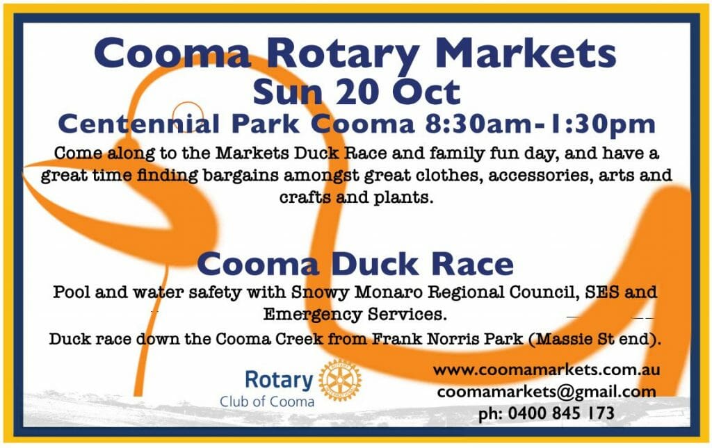 Cooma Rotary Markets - October