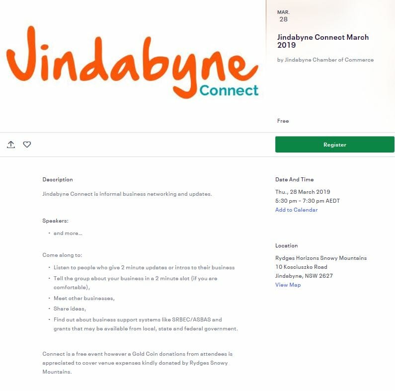 Jindabyne Connect 2019