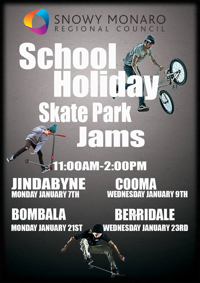 School Holiday Skate Park Jam at Berridale