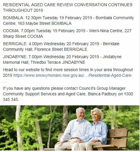 Residential Aged Care Review – Jindabyne