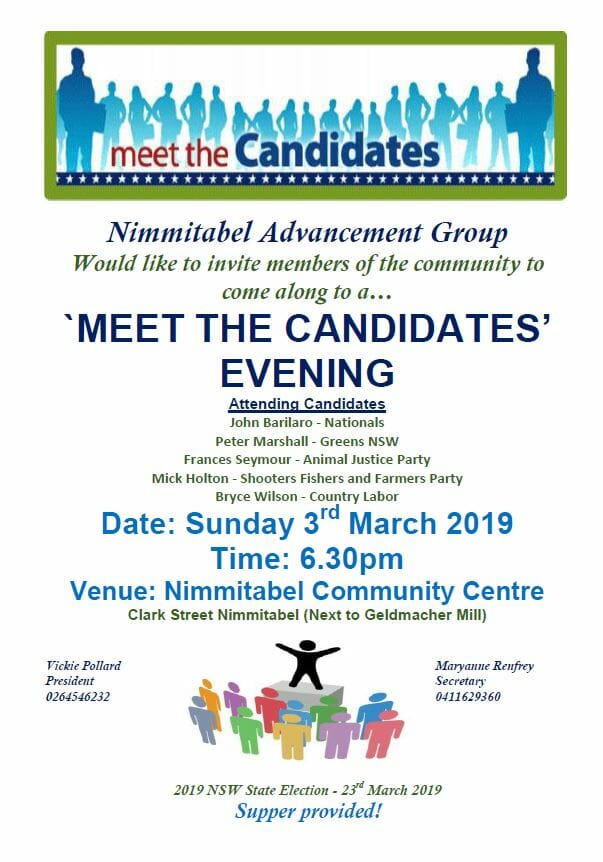 Meet the Candidates Evening – Nimmitabel